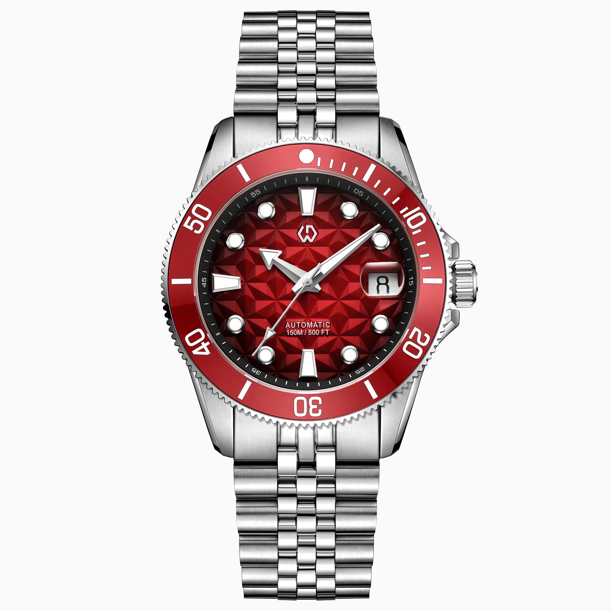 Neurest Facet Automatic Diver Watch-Luxury Geometric Dial