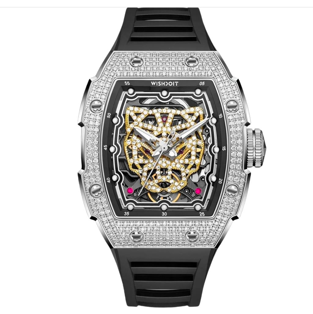 Snow Leopard Automatic & Luxury watch-Gold & Silver Edition