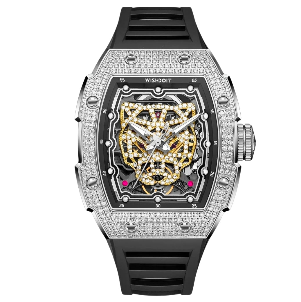 Snow Leopard Automatic & Luxury watch-Gold & Silver Edition