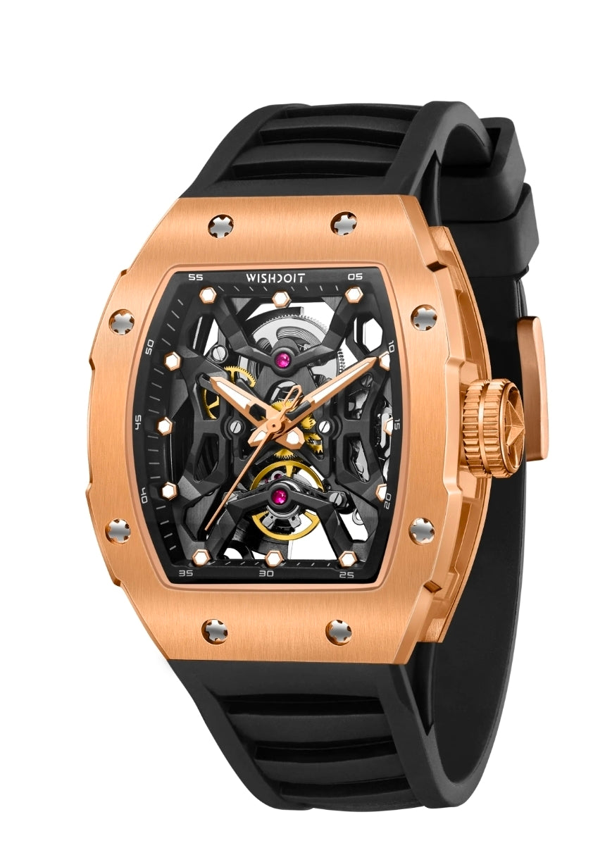 Wishdoit Aerial Prism  Skeleton Watch-Automatic Mechanical Luxury Timepiece