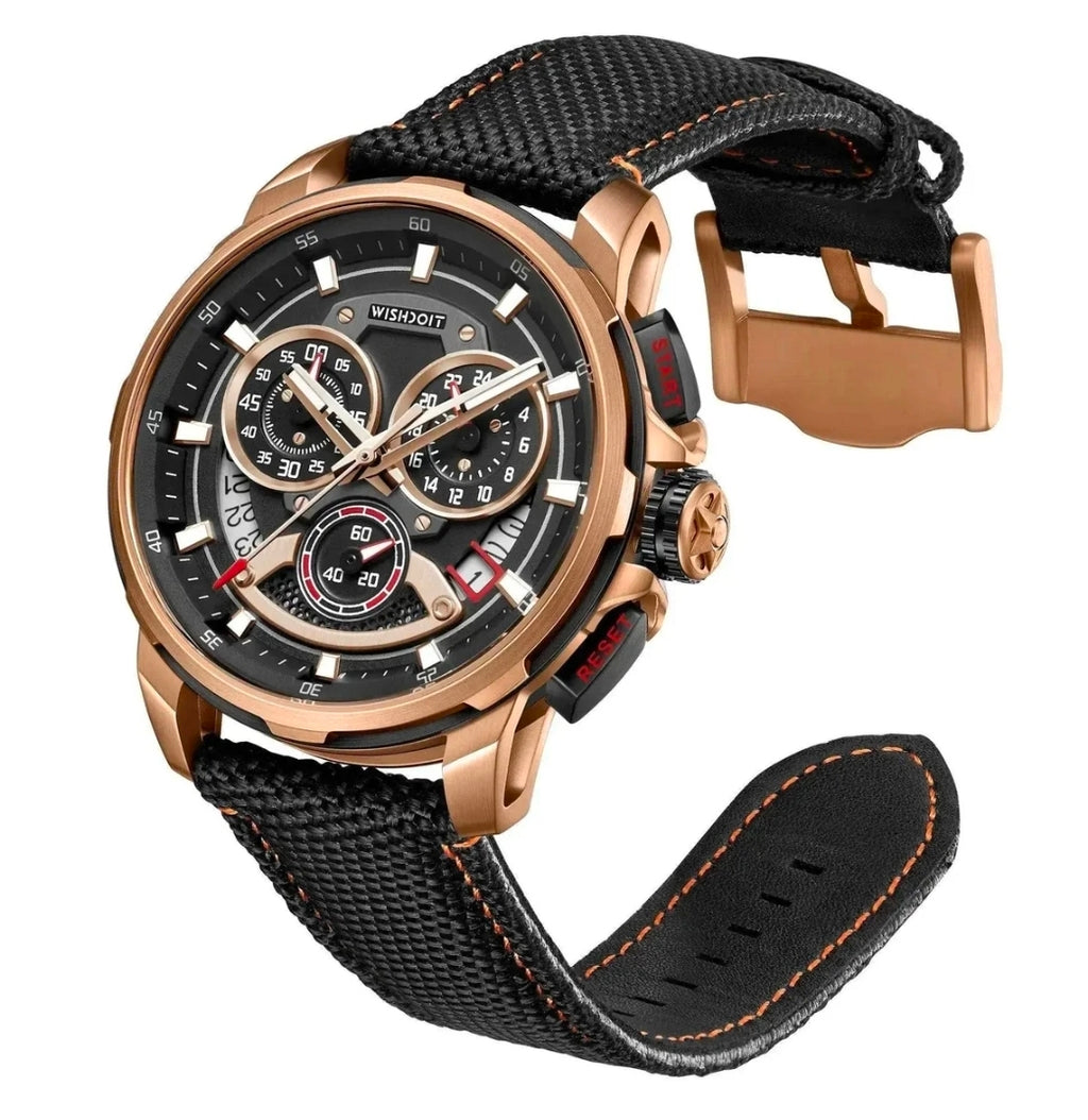 Wishdoit GT Chronograph watch - Carrerra Gold Edition