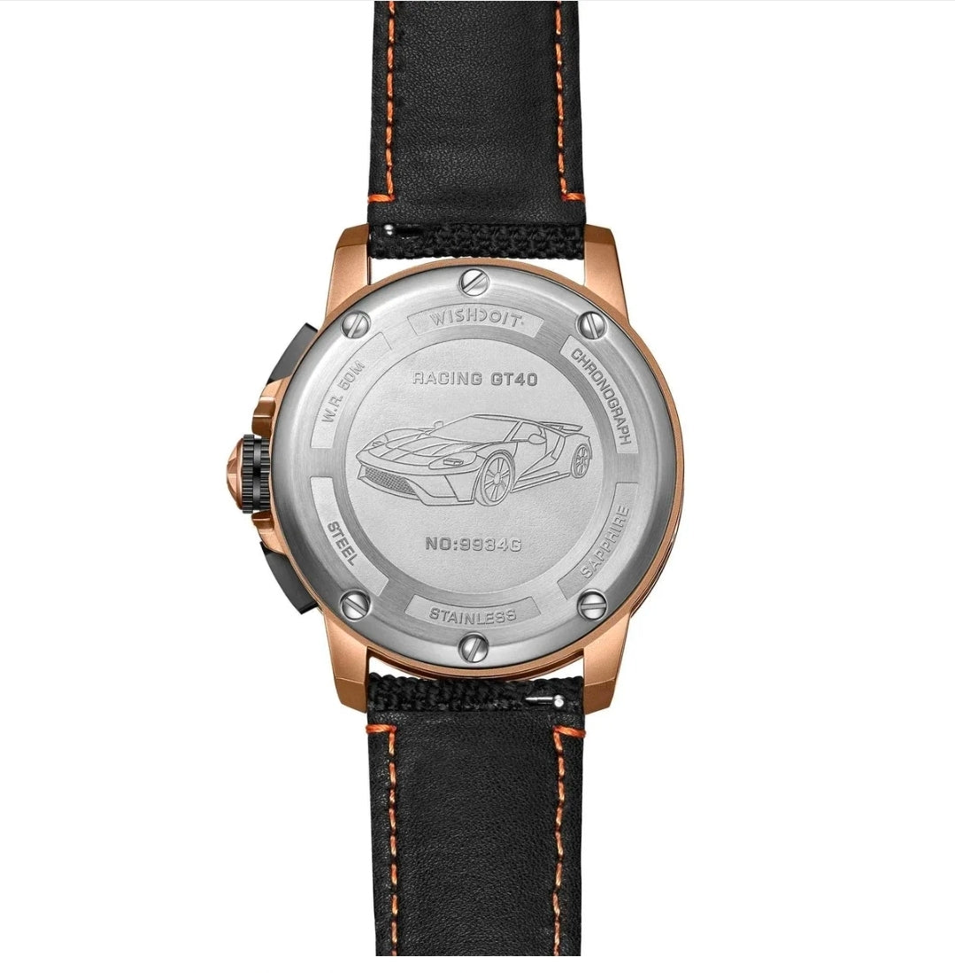 Wishdoit GT Chronograph watch - Carrerra Gold Edition