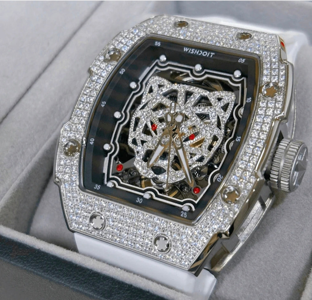 Snow Leopard Automatic & Luxury watch-Gold & Silver Edition