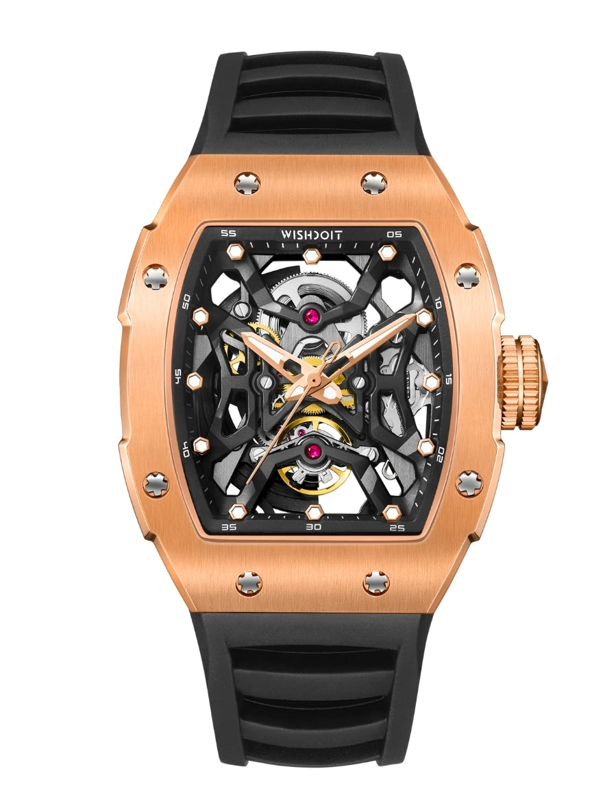 Wishdoit Aerial Prism  Skeleton Watch-Automatic Mechanical Luxury Timepiece