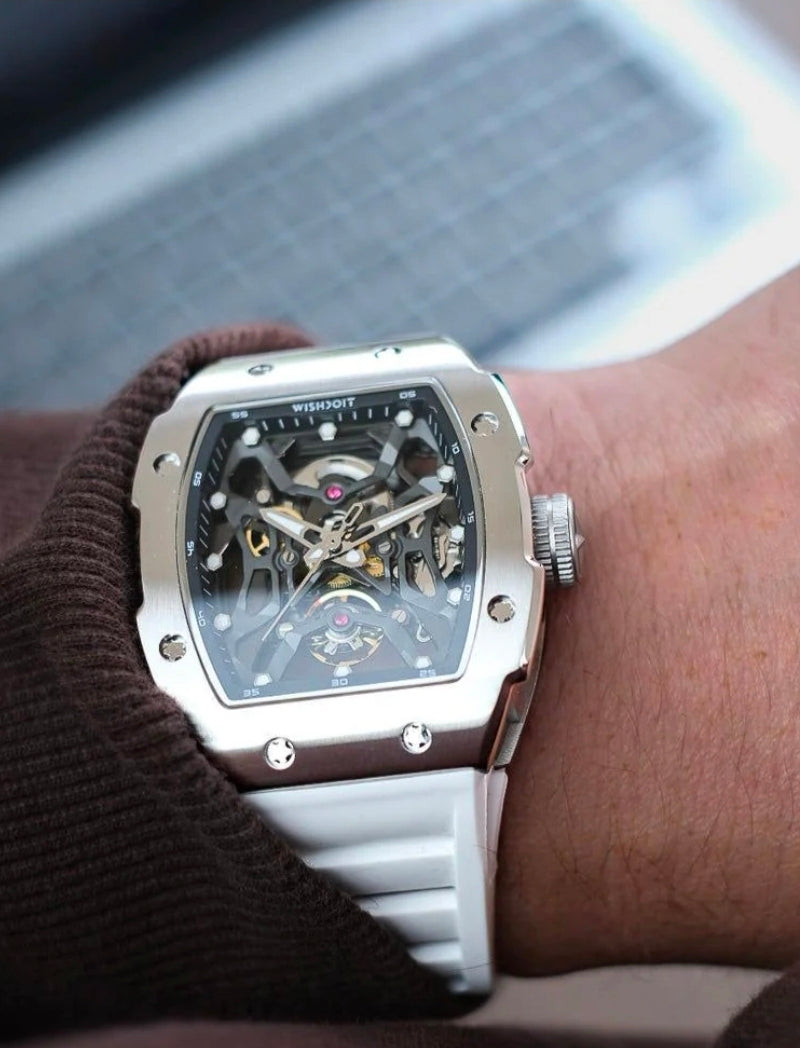 Wishdoit Aerial Prism  Skeleton Watch-Automatic Mechanical Luxury Timepiece