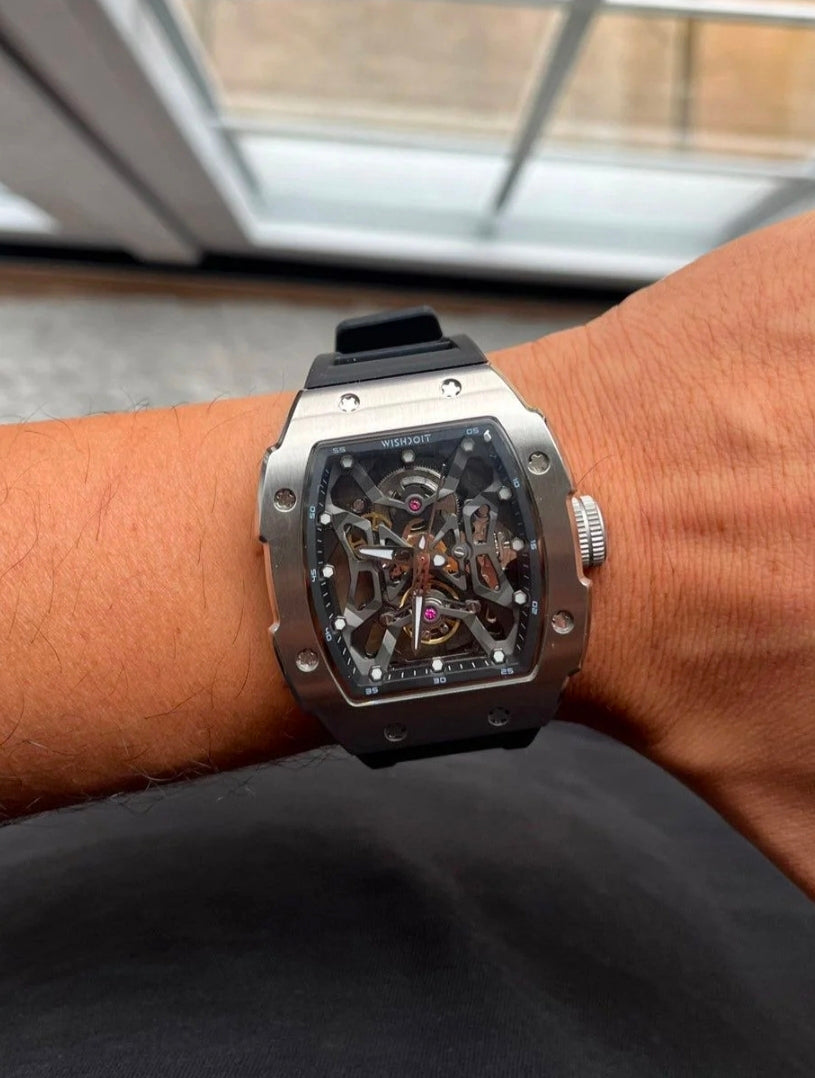 Wishdoit Aerial Prism  Skeleton Watch-Automatic Mechanical Luxury Timepiece