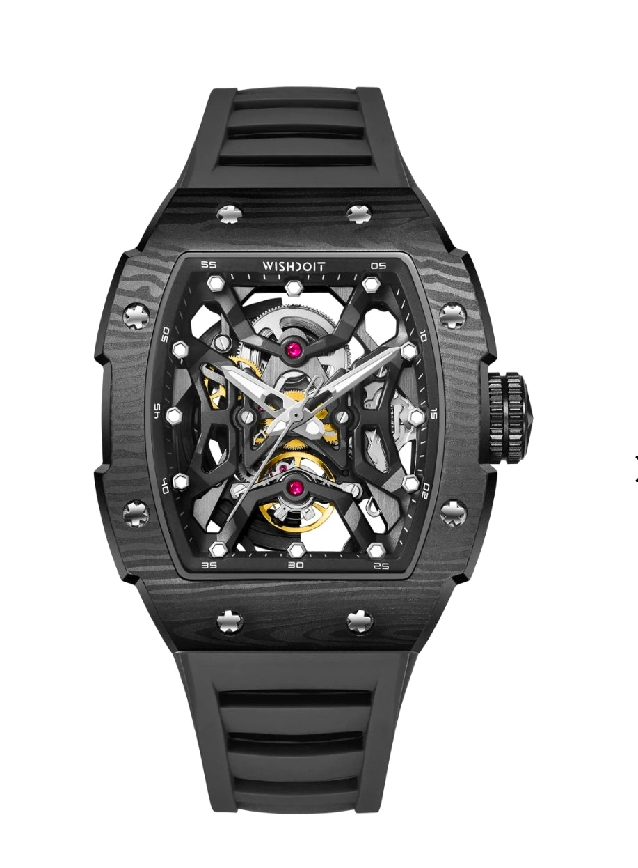 Wishdoit Aerial Prism  Skeleton Watch-Automatic Mechanical Luxury Timepiece