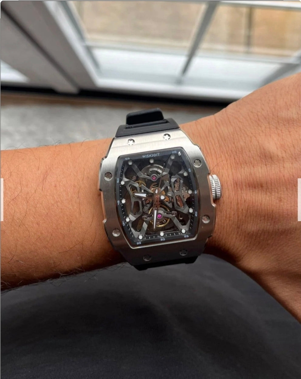 Wishdoit Aerial Prism  Skeleton Watch-Automatic Mechanical Luxury Timepiece